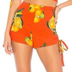 Orange shorts, size small